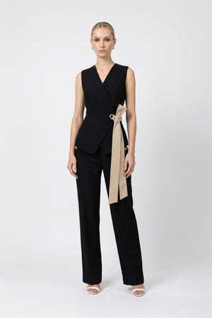 Alexa Flap - Detail Straight - Leg Pants - Reina Diaz
