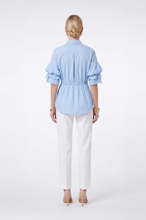 Alexa High-Waist Button Straight Pants 532163 HUE - Reina Diaz