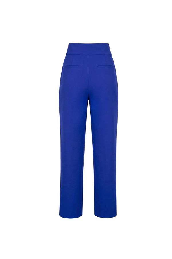 Alexa High-Waist Button Straight Pants 532163 REY - Reina Diaz