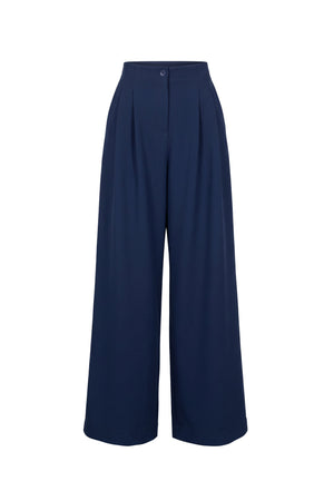 Alexa High-Waist Wide-Leg Tailored Pantalón 532085 MAR - Reina Diaz