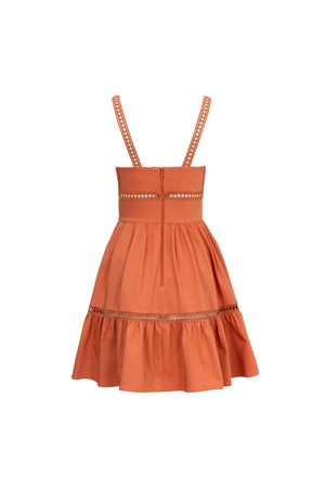 Alexa Ladder-Trim Cami Mini Vestido 723164LAD - Reina Diaz