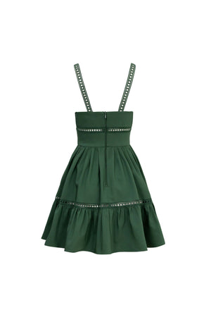 Alexa Ladder-Trim Cami Mini Vestido 723164MIL - Reina Diaz