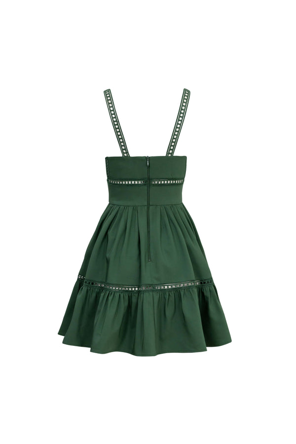Alexa Ladder-Trim Cami Mini Vestido 723164MIL - Reina Diaz