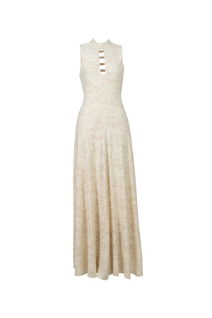Amalia Cutout High-Neck Maxi Vestido 723081 - Reina Diaz