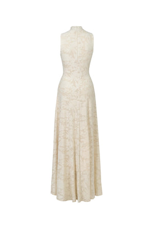 Amalia Cutout High-Neck Maxi Vestido 723081 - Reina Diaz