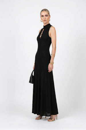 Amalia Cutout High-Neck Maxi Vestido 723081 - Reina Diaz