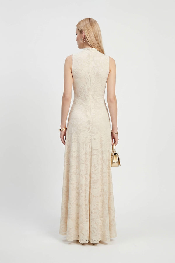 Amalia Cutout High-Neck Maxi Vestido 723081 - Reina Diaz