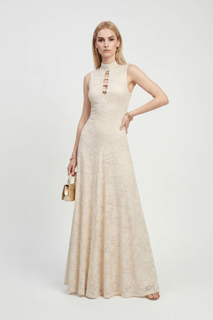 Amalia Cutout High-Neck Maxi Vestido 723081 - Reina Diaz