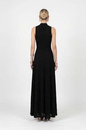 Amalia Cutout High-Neck Maxi Vestido 723081 - Reina Diaz