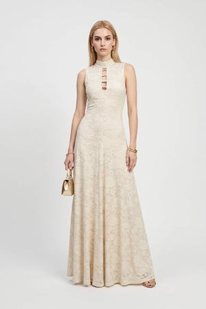 Amalia Cutout High-Neck Maxi Vestido 723081 - Reina Diaz