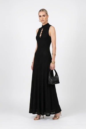 Amalia Cutout High-Neck Maxi Vestido 723081 - Reina Diaz