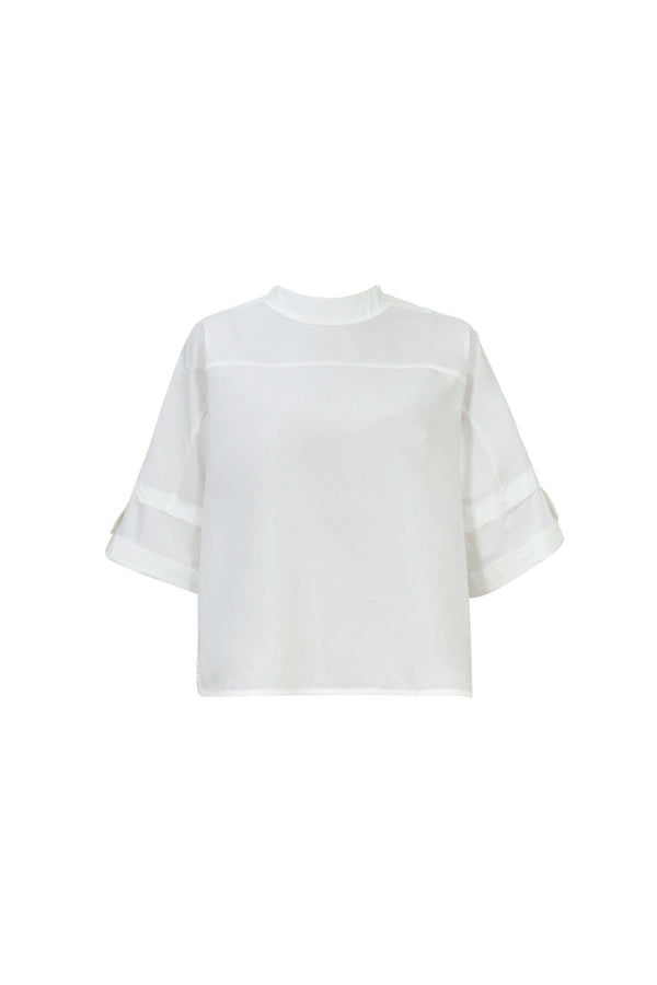 Amira Keyhole High-Neck Blusa 752964 HUE - Reina Diaz