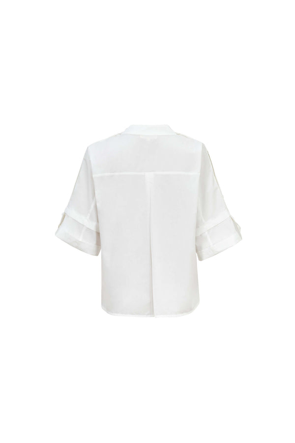 Amira Keyhole High-Neck Blusa 752964 HUE - Reina Diaz