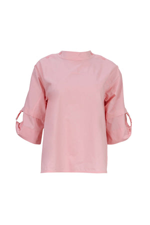 Amira Keyhole High-Neck Blusa 752964ROS - Reina Diaz