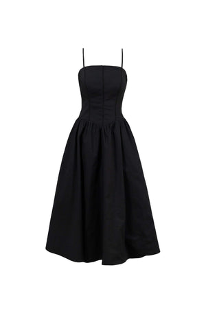 Aria Structured Bustier Midi Vestido - Reina Diaz