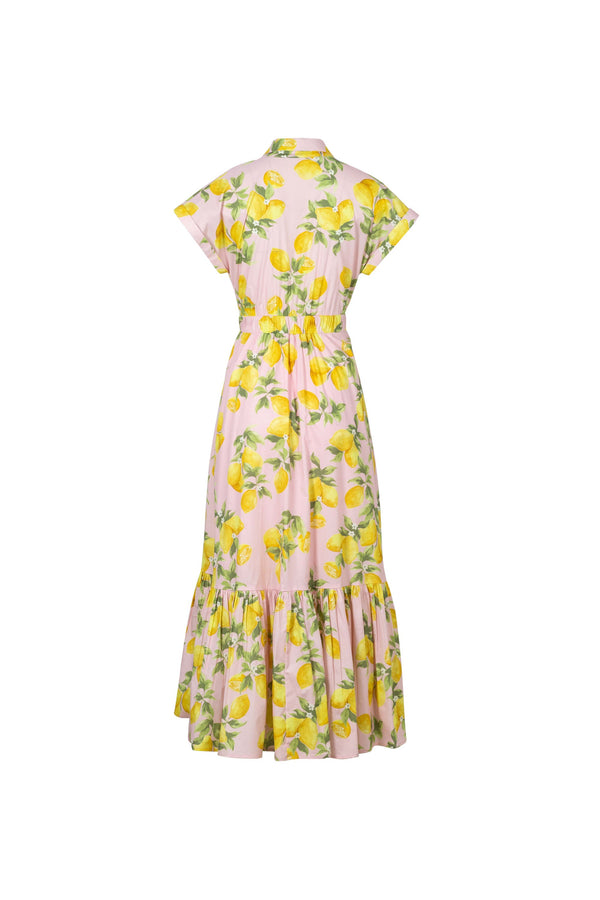 Ariana Peplum Flounce Maxi Vestido 723138 - Reina Diaz