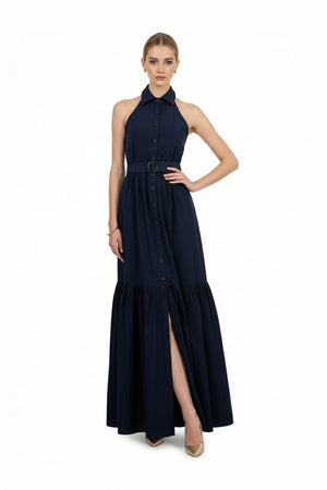 Aurelia Halter Maxi Vestido - Reina Diaz