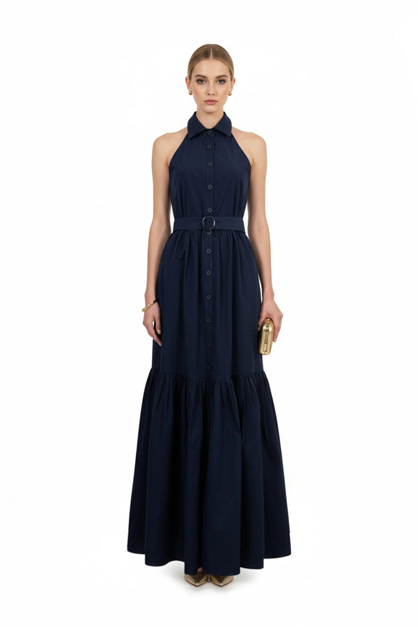 Aurelia Halter Maxi Vestido - Reina Diaz