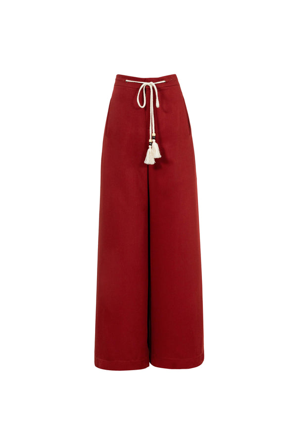 Azucena Striped Wide - Leg Pants - Reina Diaz