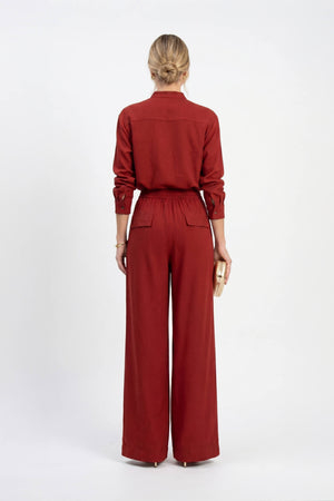 Azucena Striped Wide - Leg Pants - Reina Diaz