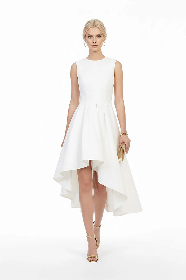 Beatriz Asymmetric High - Low Vestido - Reina Diaz