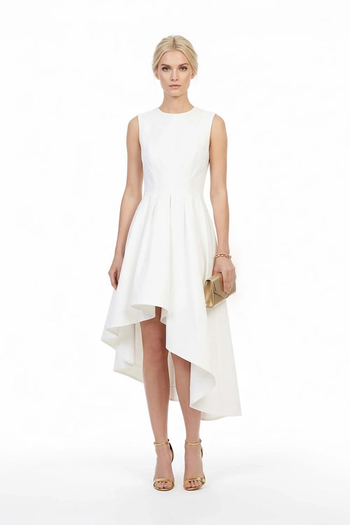Beatriz Asymmetric High - Low Vestido - Reina Diaz
