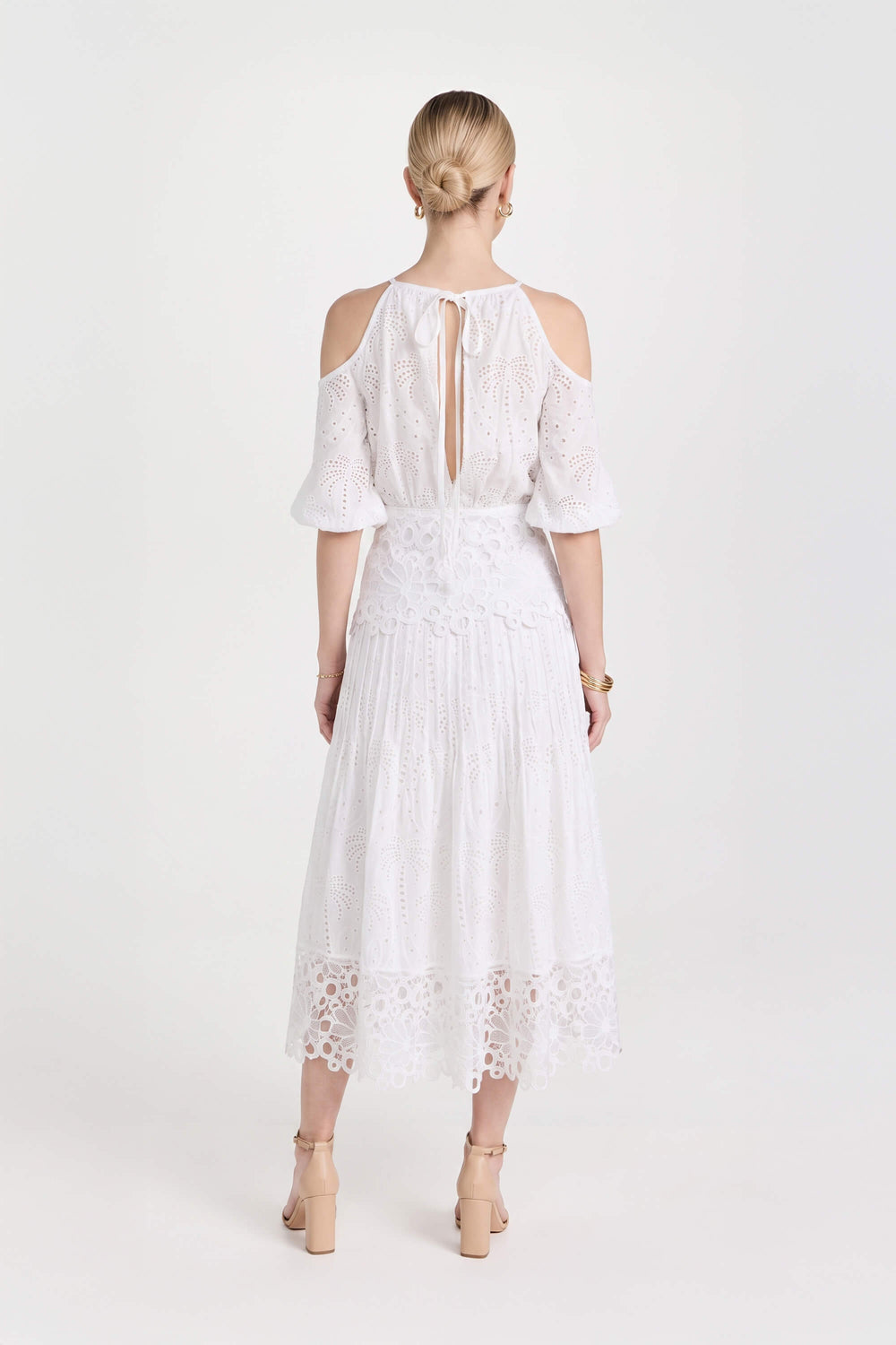 Berenice High-Waist Lace Midi Falda 740975 HUE - Reina Diaz