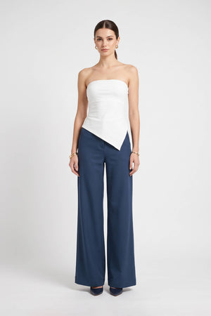 Berenice High-Waist Wide-Leg Burgundy Pantalón 532154 COB - Reina Diaz