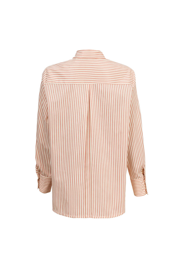 Berenice Ruffle-Neck Pintuck Blusa 752942 - Reina Diaz