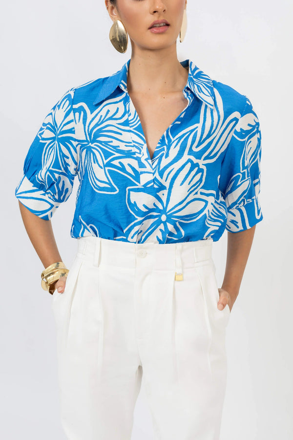 Blusa - 554190 - AZU - Reina Diaz