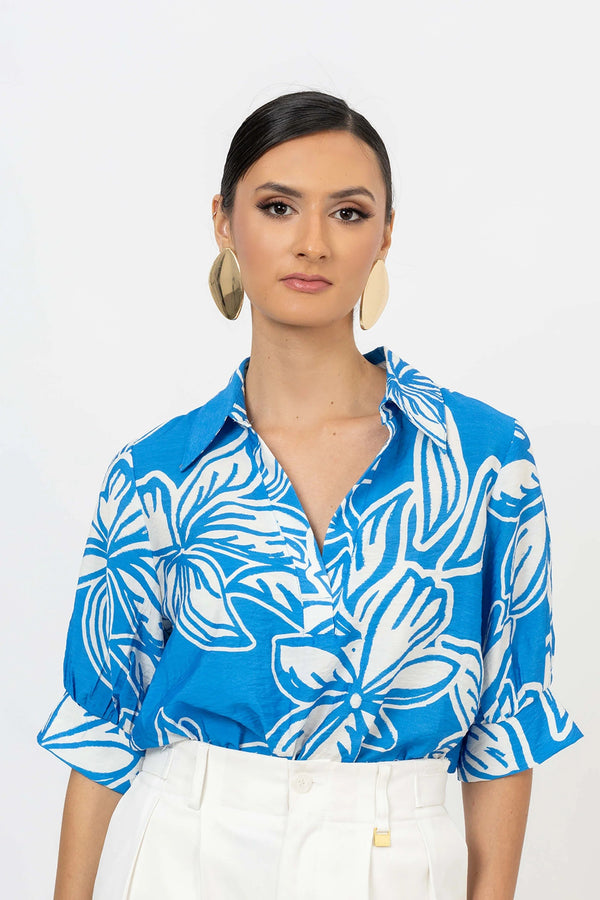 Blusa - 554190 - AZU - Reina Diaz
