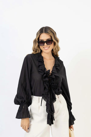 Blusa - 554252 - NEG - Reina Diaz