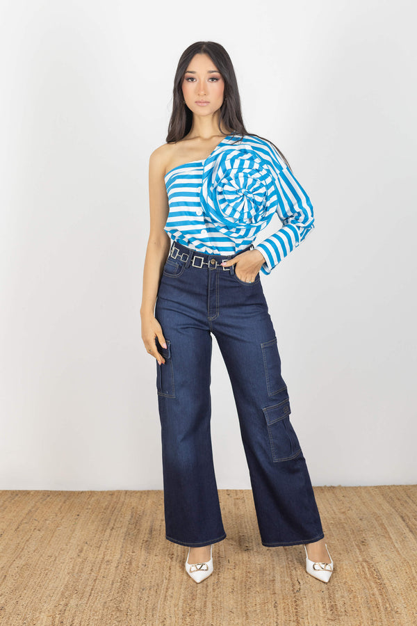 Blusa - 752600 - AZU - Reina Diaz