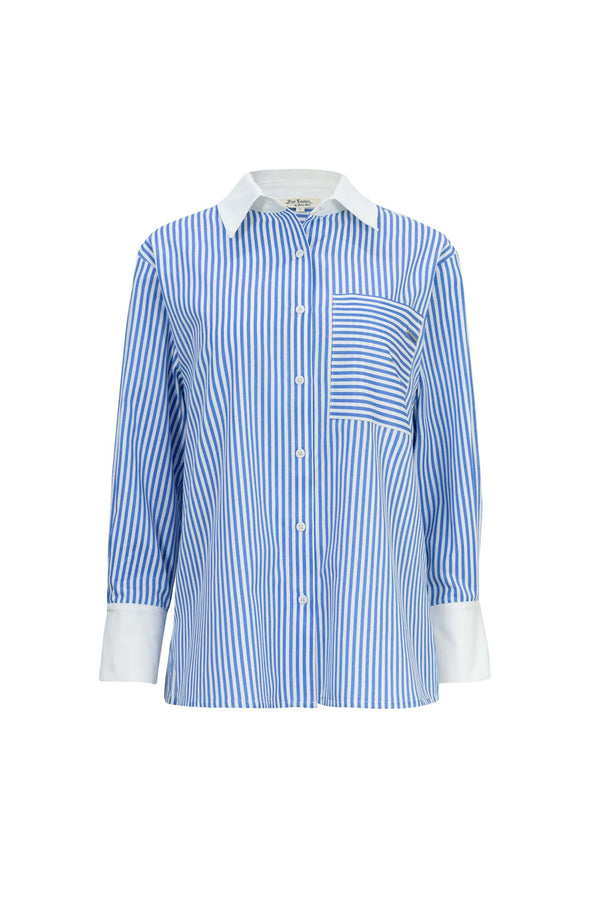 Camila Contrast-Cuff Oversized Camisa 752944 - Reina Diaz