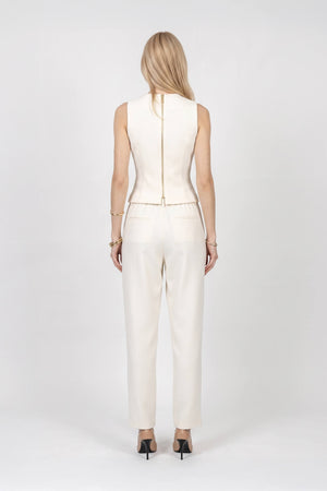 Camila Gold Flower Button Chaleco Top 501558 HUE - Reina Diaz