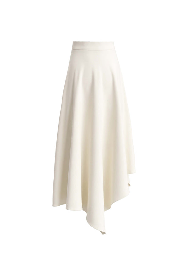 Camila High-Waist Asymmetric Midi Falda 541375 HUE - Reina Diaz