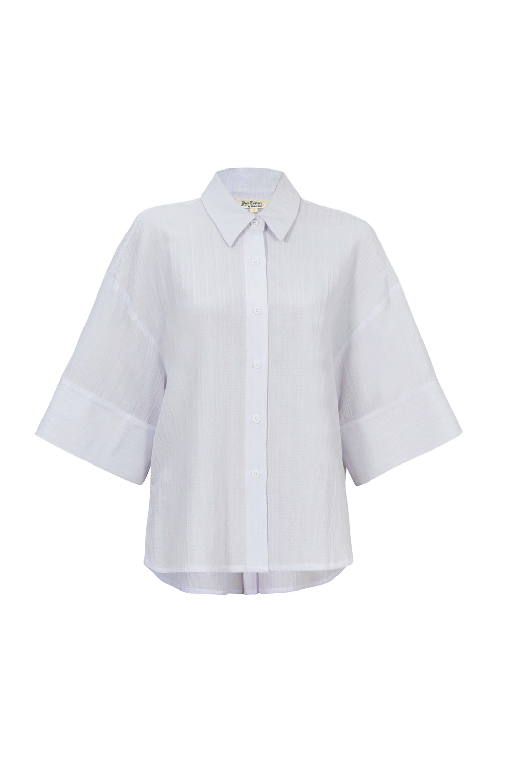 Camila One-Shoulder Smocked-Cuff Blusa 752992 - Reina Diaz