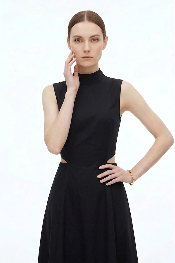 Camila Peplum Strap Maxi Vestido - Reina Diaz