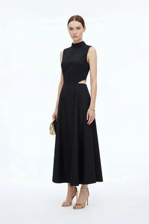 Camila Peplum Strap Maxi Vestido - Reina Diaz