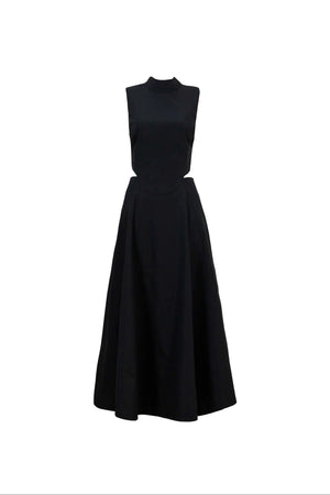 Camila Peplum Strap Maxi Vestido - Reina Diaz