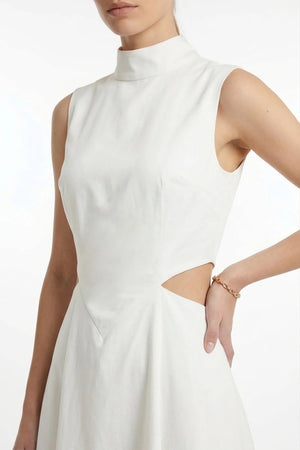 Camila Peplum Strap Maxi Vestido - Reina Diaz