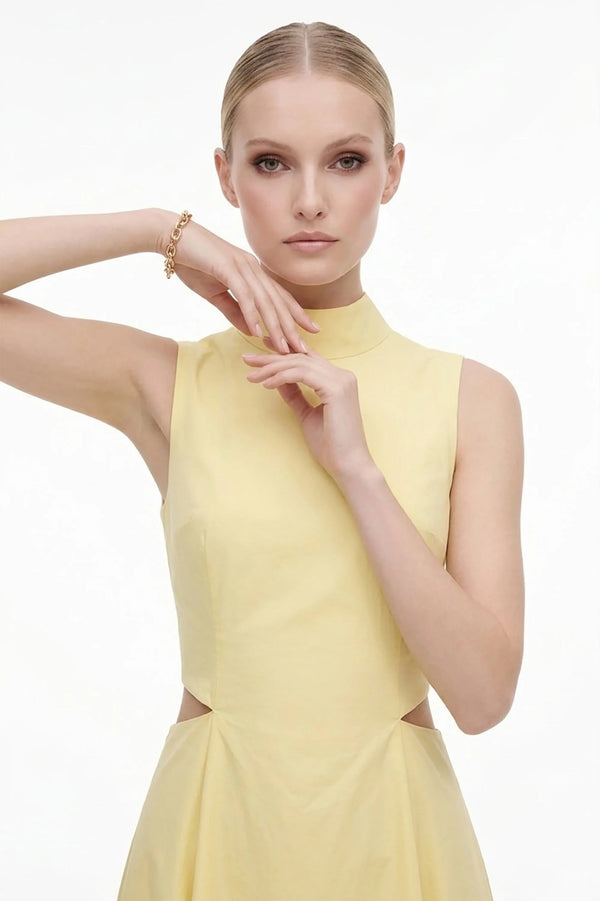 Camila Peplum Strap Maxi Vestido - Reina Diaz