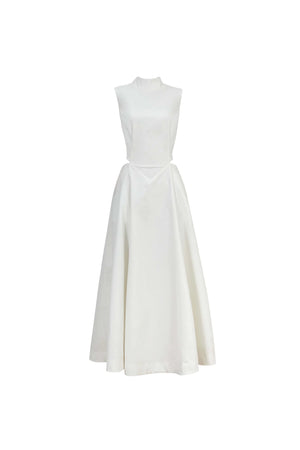 Camila Peplum Strap Maxi Vestido - Reina Diaz