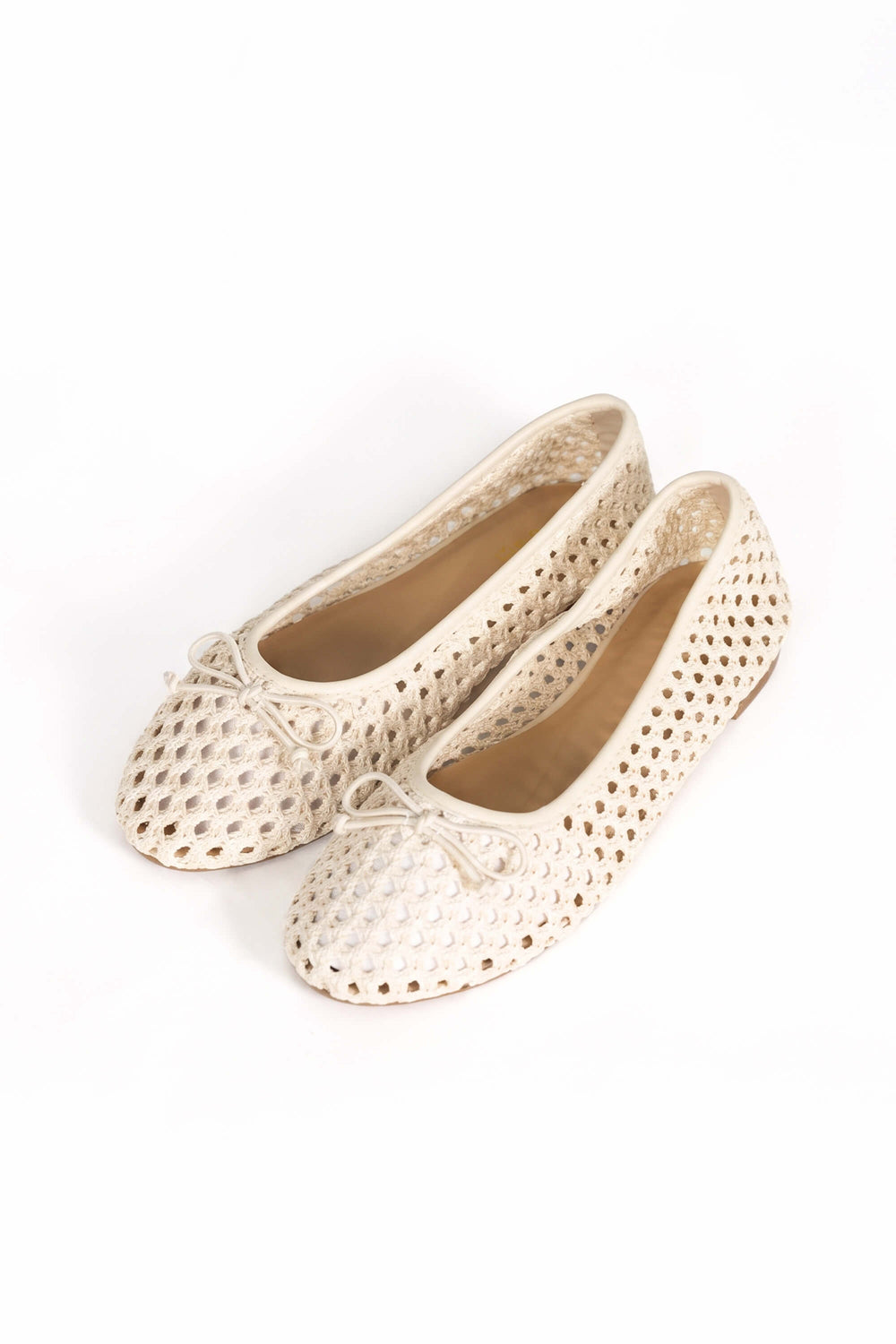 Camila Woven Bow Flat Ballerinas ZA02390 IVO - Reina Diaz