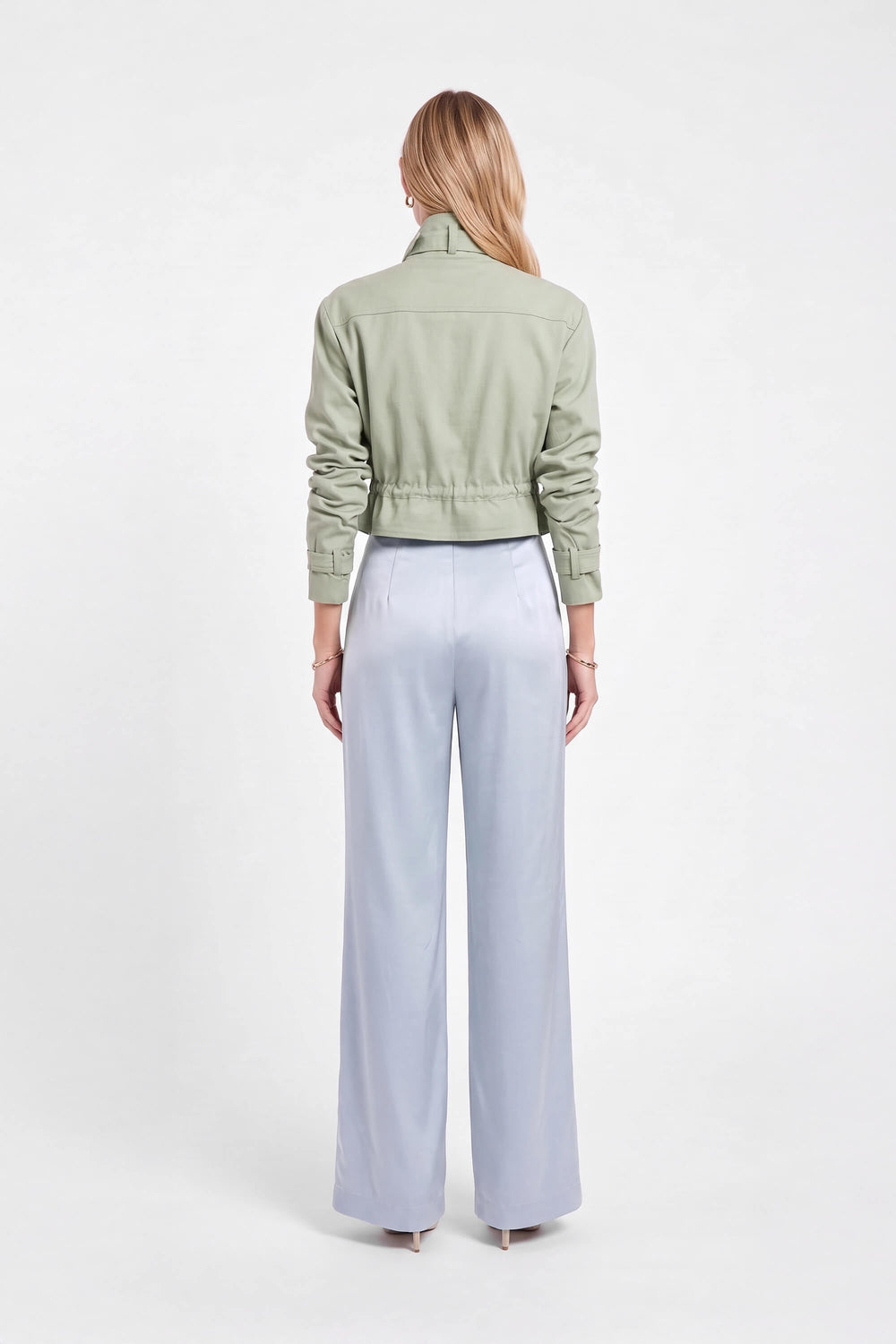 Cassandra Cropped Utility Jacket 700495 MUS - Reina Diaz