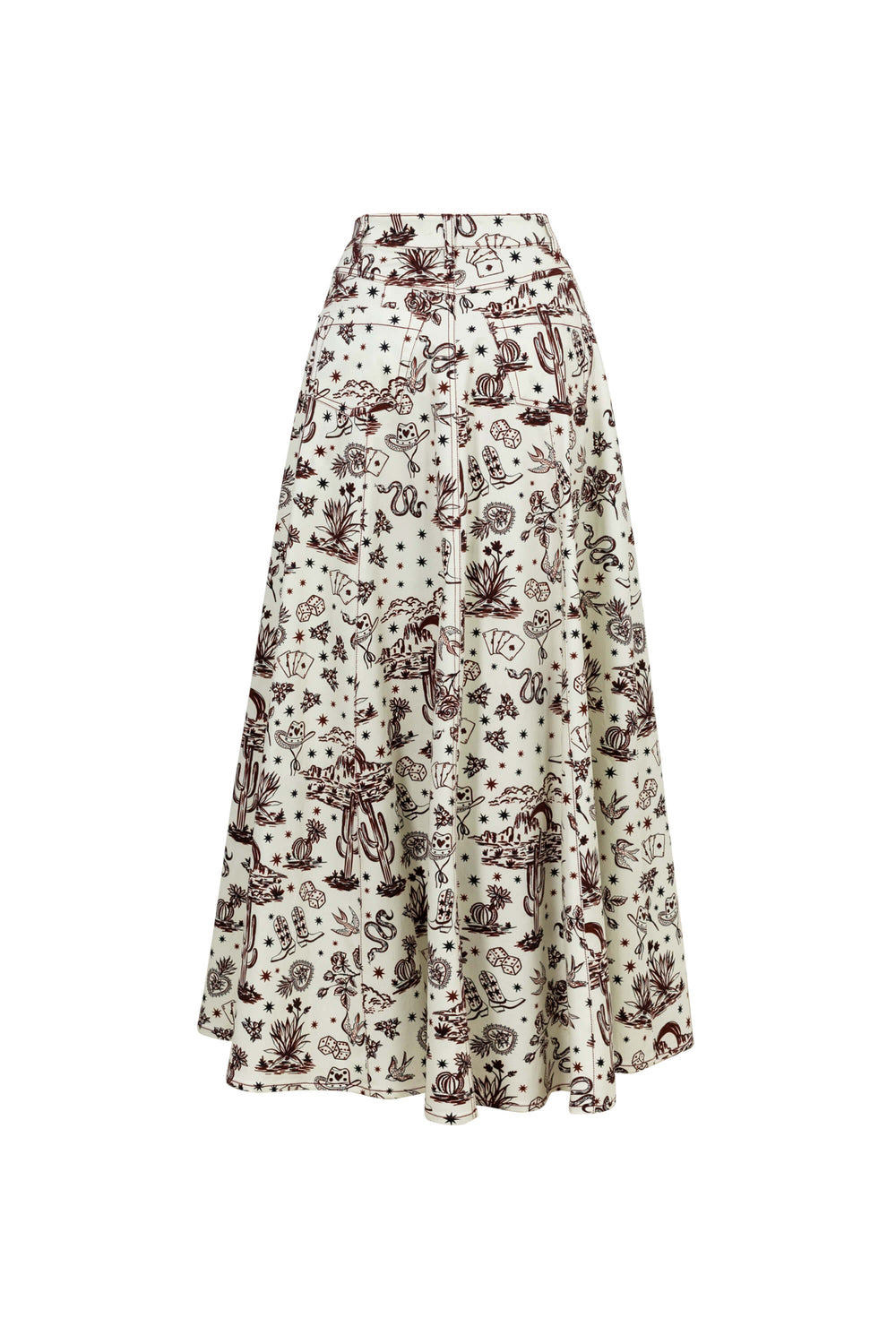 Cassandra High-Waist A-Line Falda Larga 740987 - Reina Diaz