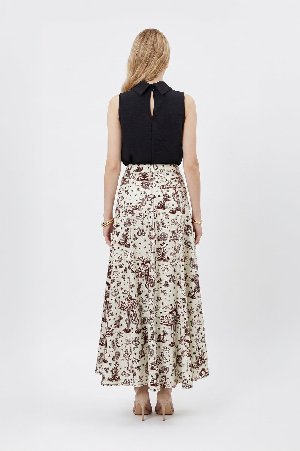 Cassandra High-Waist A-Line Falda Larga 740987 - Reina Diaz
