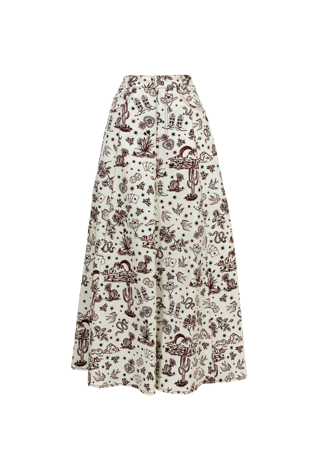 Cassandra High-Waist A-Line Falda Larga 740987 - Reina Diaz