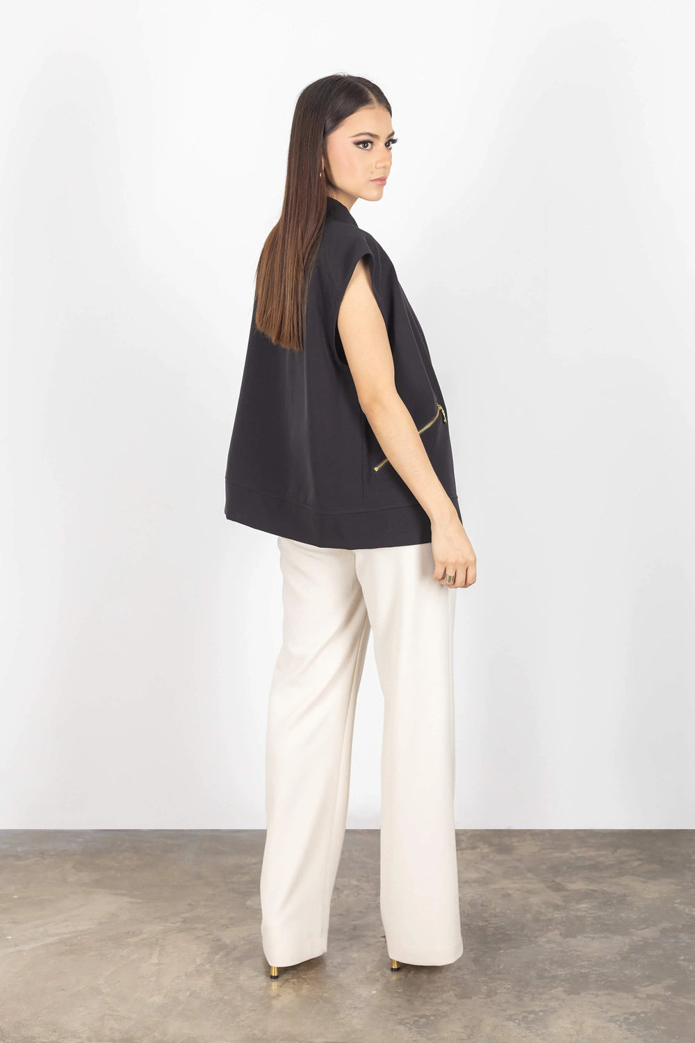 Tonia Zip Vest - Reina Diaz