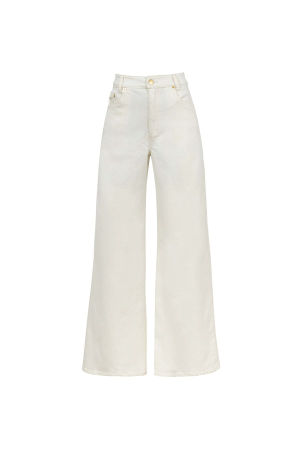 Clara High - Waisted Wide - Leg Denim - Reina Diaz